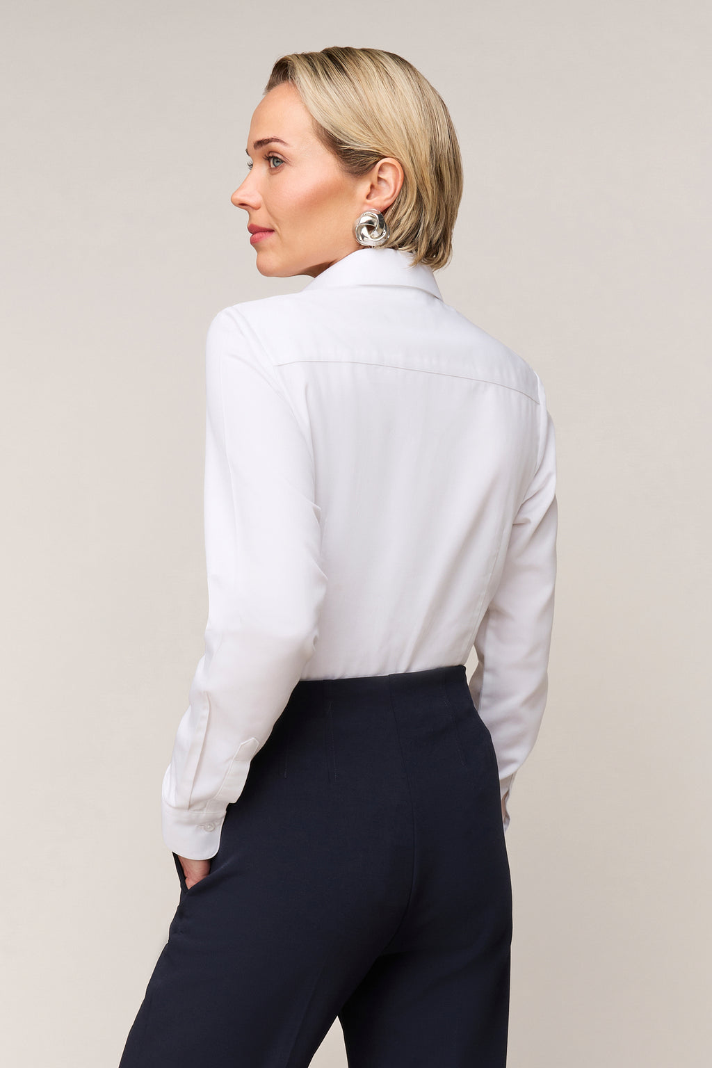 Dames Blouse Slim Fit - Enkele Manchet