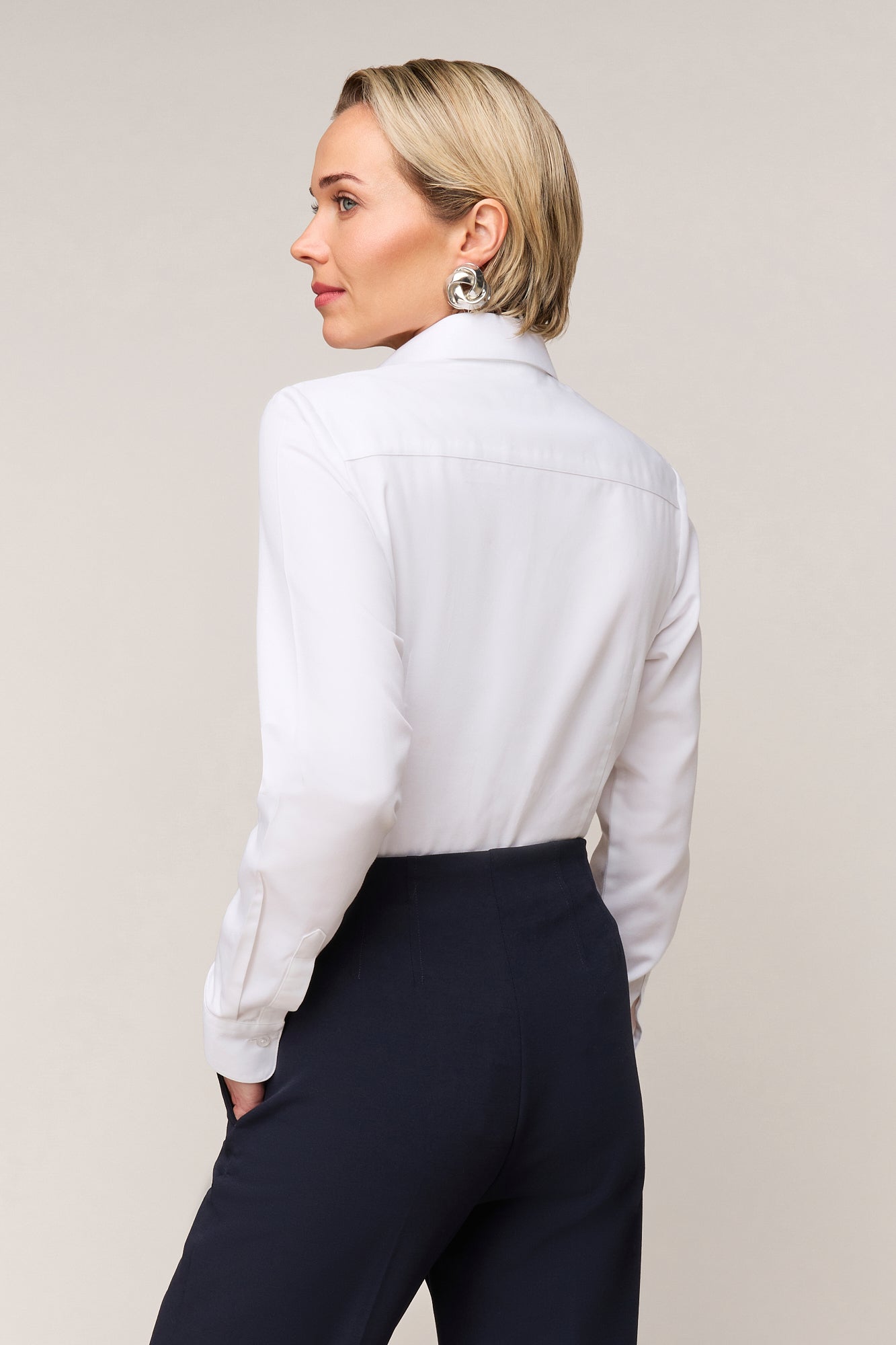 Dames Blouse Slim Fit - Enkele Manchet