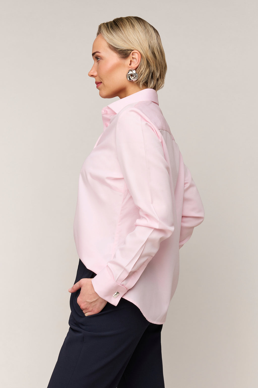 Dames Blouse Regular Fit - Dubbele Manchet
