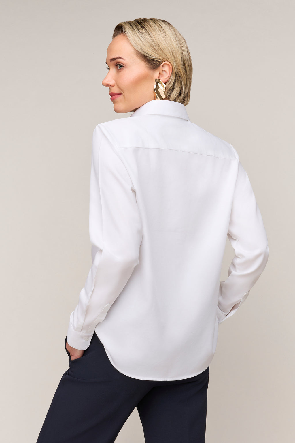 Dames Blouse Regular Fit - Enkele Manchet