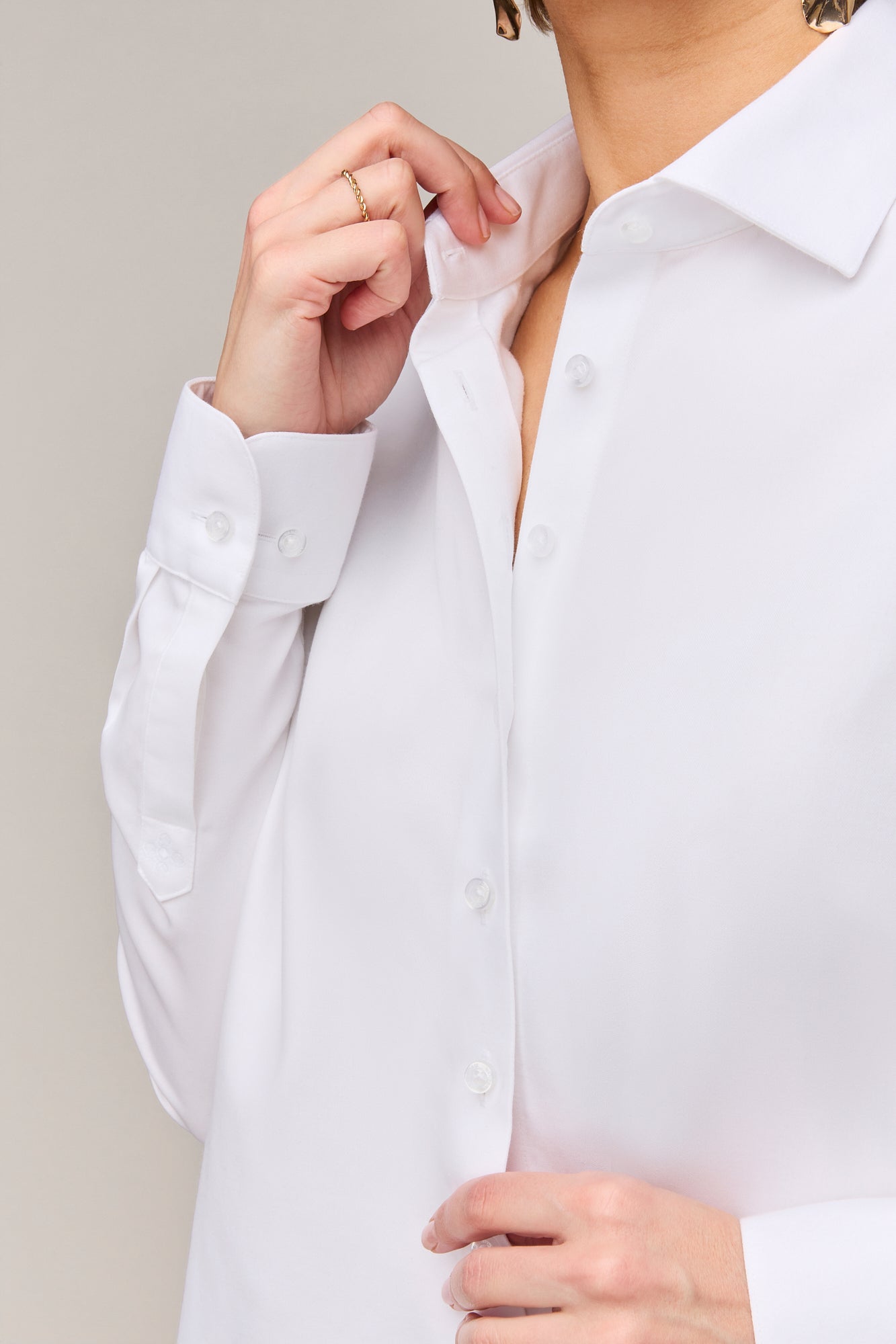 Dames Blouse Regular Fit - Enkele Manchet