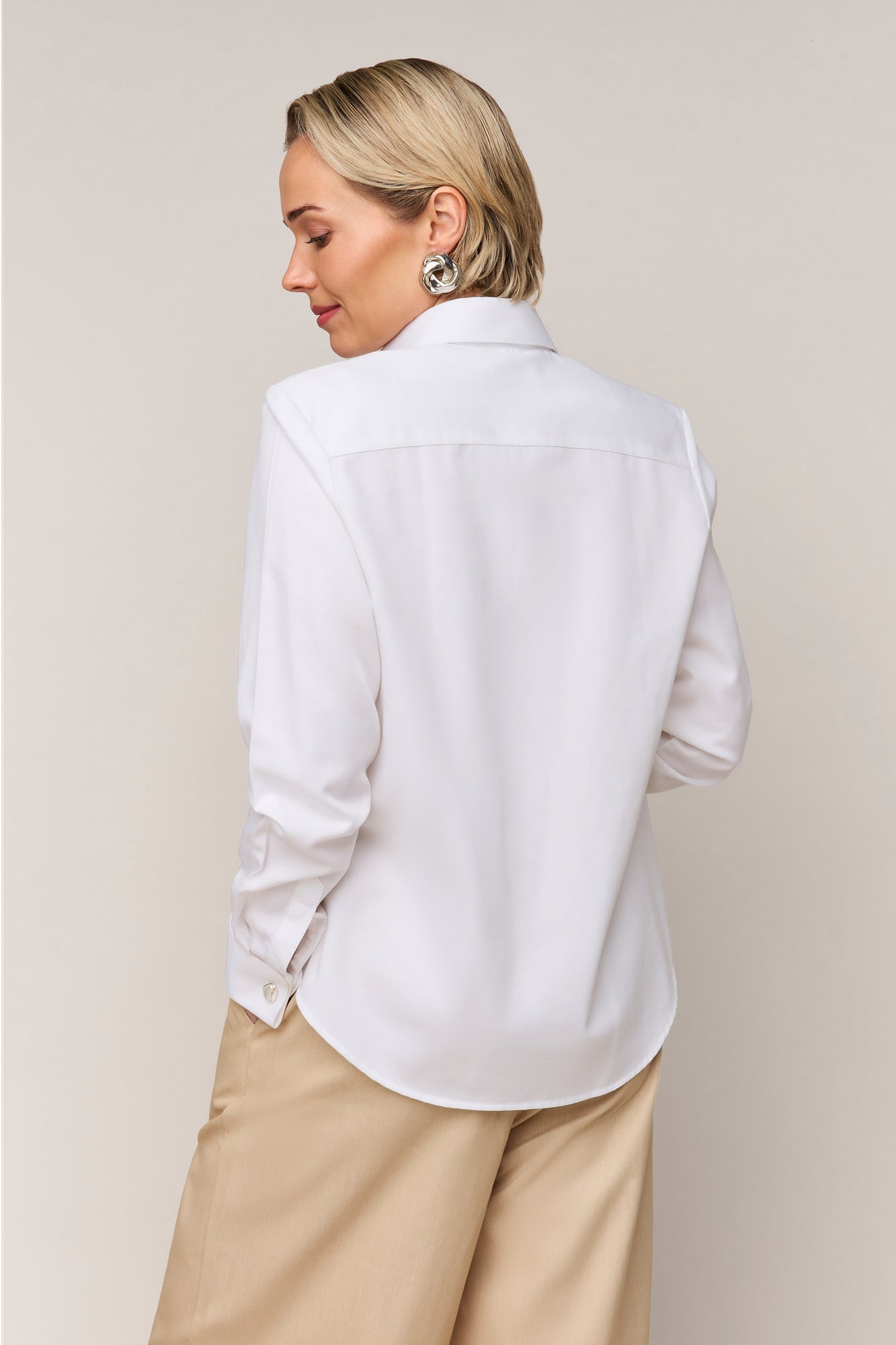 Dames Blouse Regular Fit - Dubbele Manchet