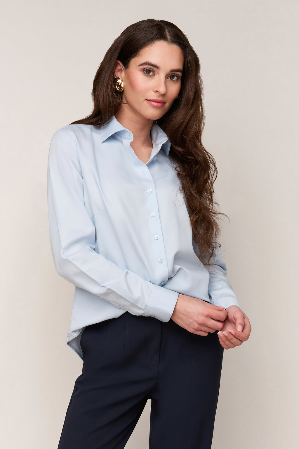 Dames Blouse Regular Fit - Enkele Manchet