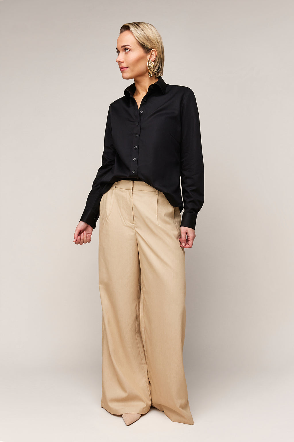 Dames Blouse Regular Fit - Enkele Manchet