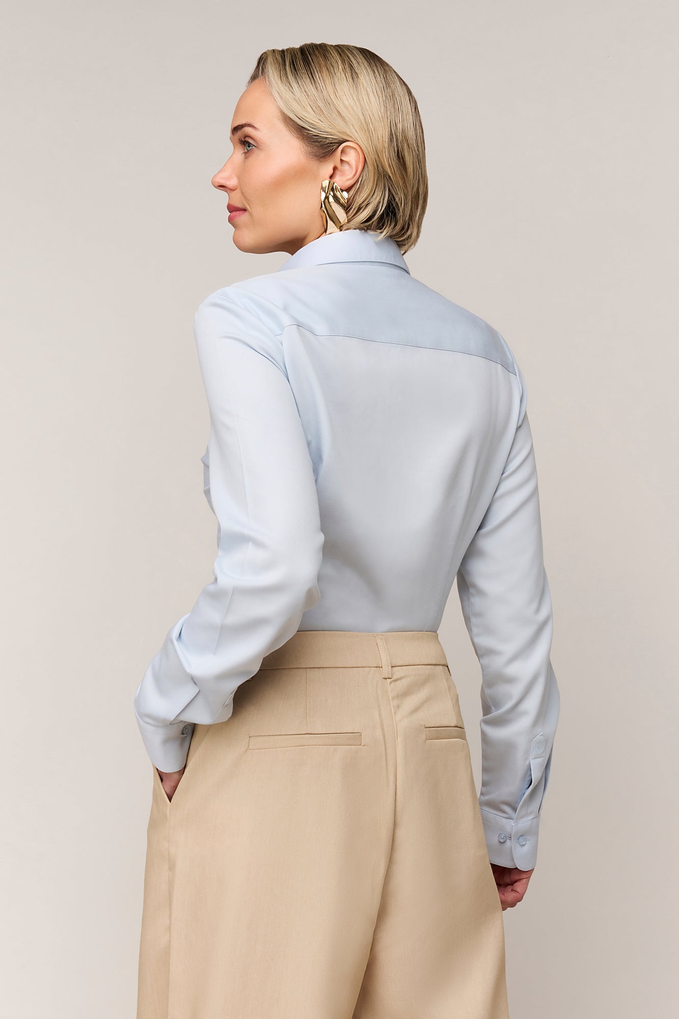 Dames Blouse Slim Fit - Enkele Manchet