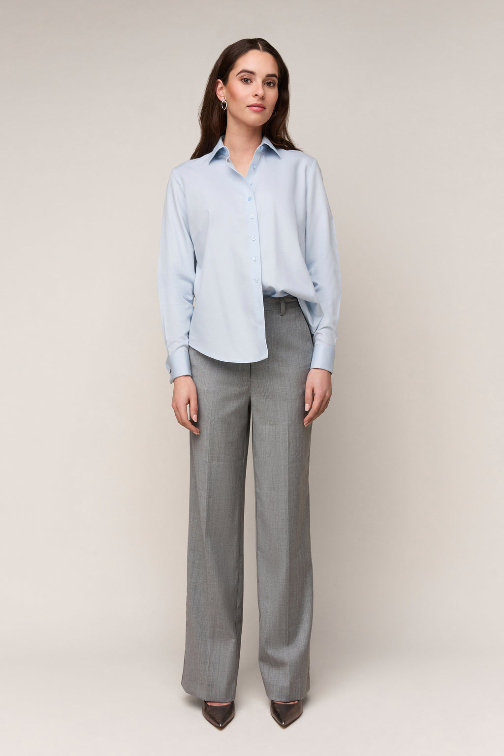 Dames Blouse Regular Fit - Dubbele Manchet