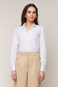 Dames Blouse Slim Fit - Dubbele Manchet